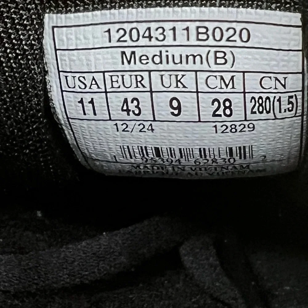 Brooks Ghost 17 Women's Size 11 Black Running Shoes Sneakers 1204311B020